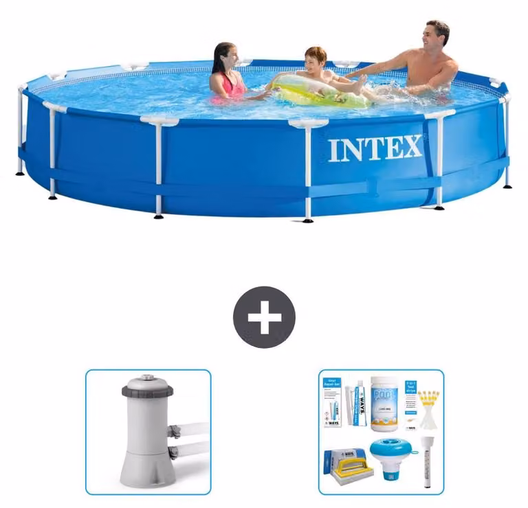 Piscina autoportante rettangolare - 366x76 cm - 3 pezzi - Modello S21341