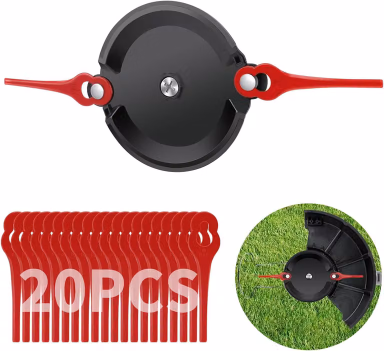 Disco da taglio con 20 lame, compatibile con tagliaerba, completo di viti di montaggio, accessorio per il giardinaggio
