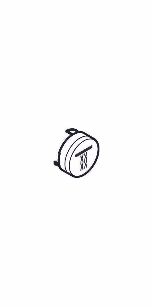 hansgrohe pulsante simbolo Whirl bianco