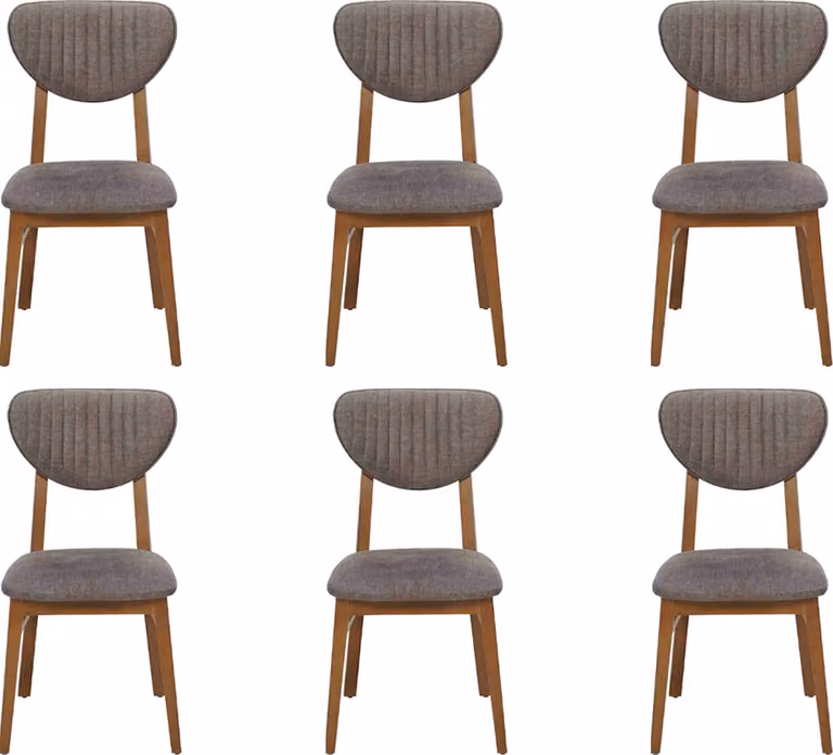 Design Stuhl Sessel Set Esszimmer 6x Stühle Garnitur Polster Design