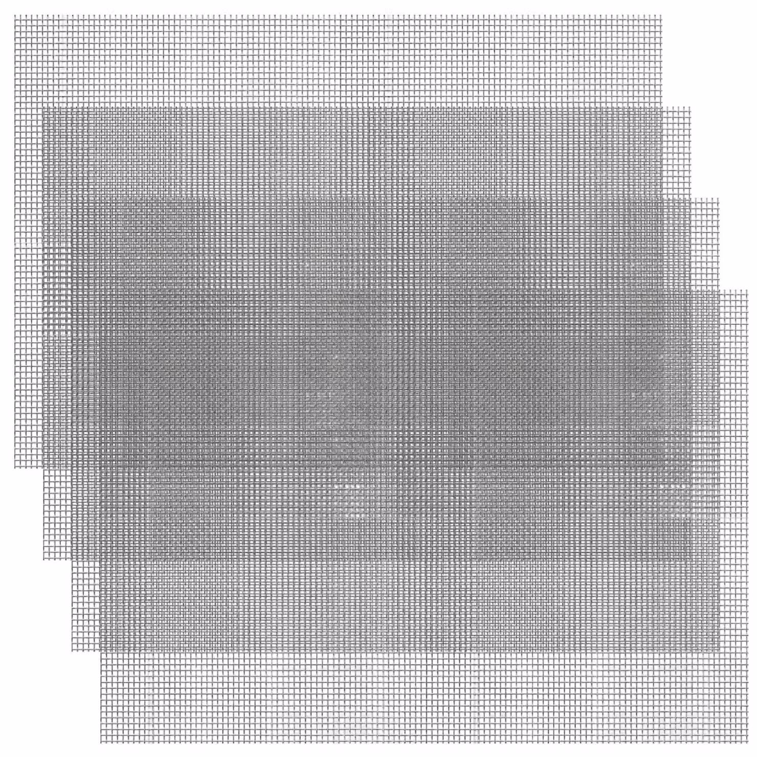 Griglia in acciaio inossidabile a maglia fine, 20 mesh, confezione da 4 pezzi, dimensioni 30x21 cm