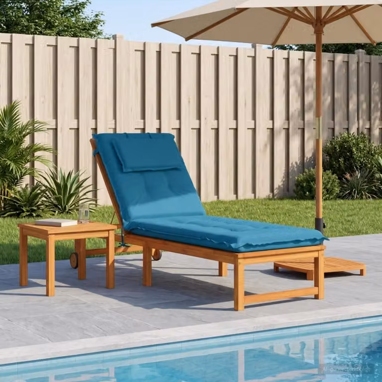 vidaXL Cuscino per Lettino GEMERT 100% Poliestere Azzurro