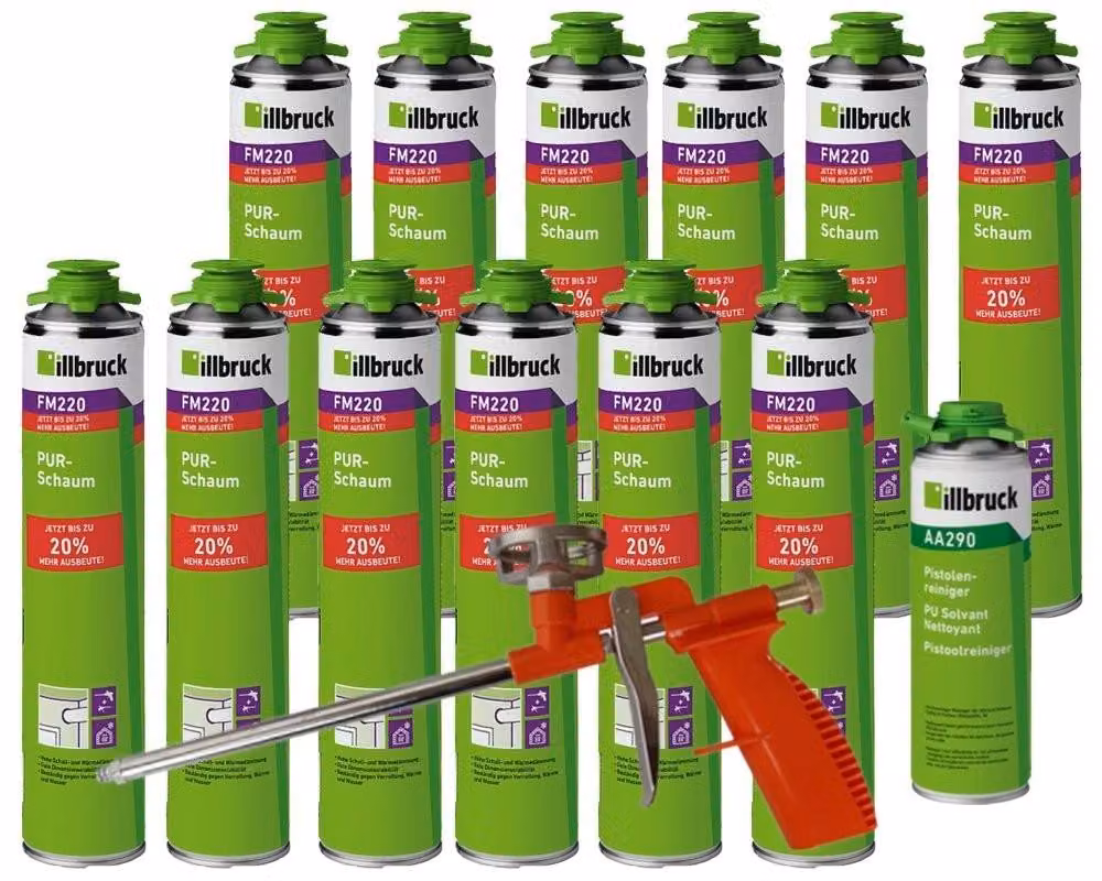 Kit professionale per pistola schiumogena, completo di detergente e pistola a schiuma