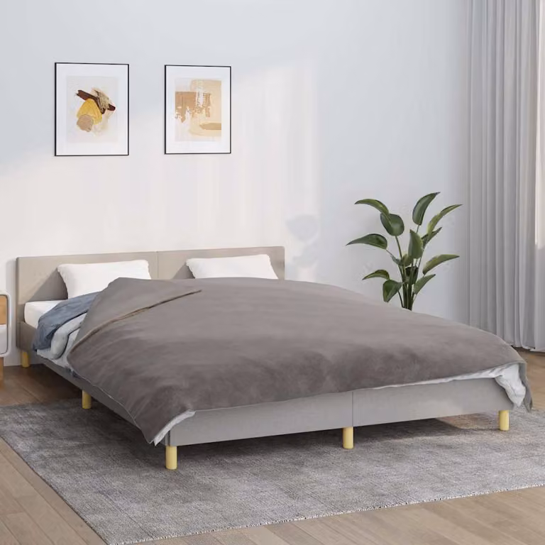 Coperta Ponderata vidaXL con Copertura Rimovibile Grigio L: 200 cm x P: 225 cm, 13 kg