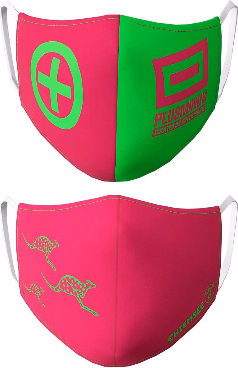 CHIEMSEE maschera facciale Ladies Mask Virtual Pink rosa multicolore