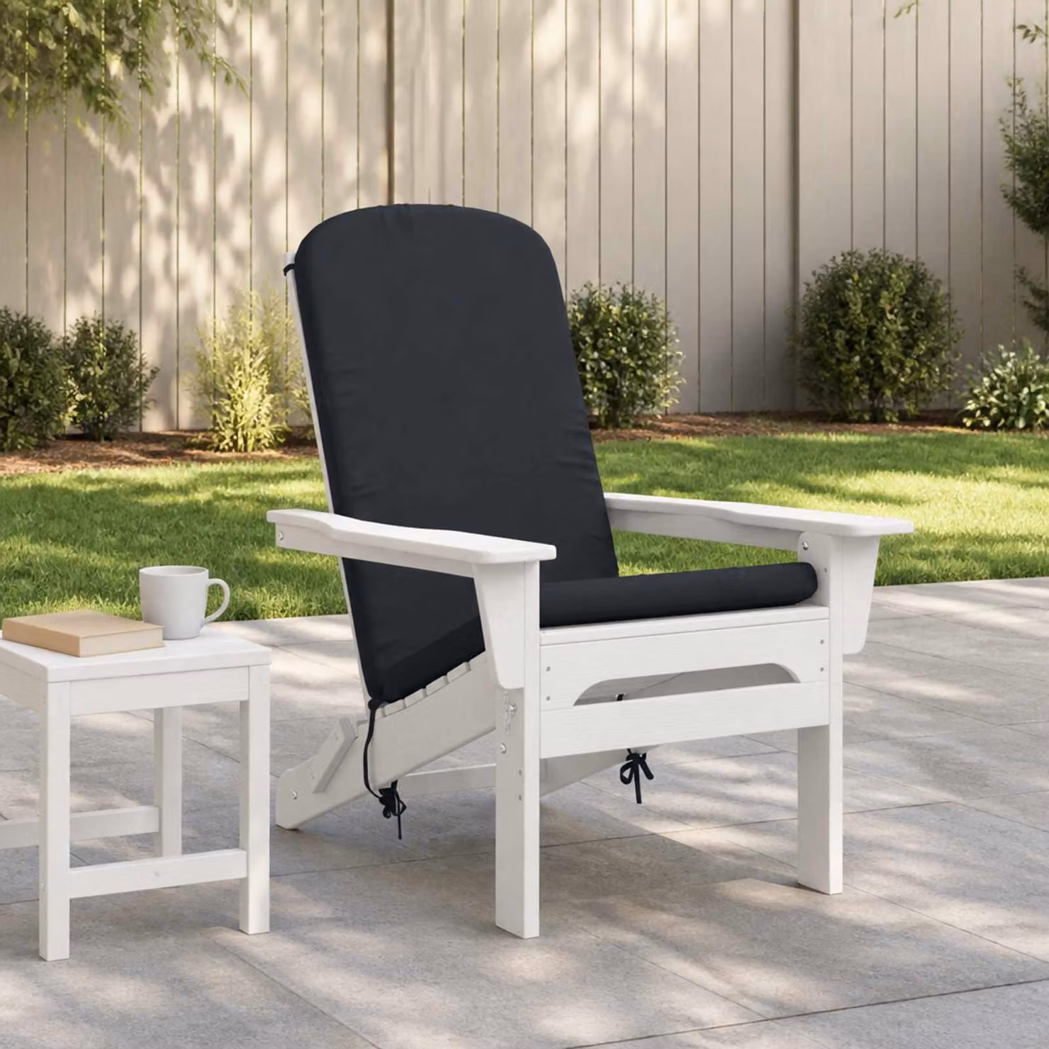 Cuscino per Lounger Sole vidaXL GEMERT Blu, in Poliestere, con Rivestimento Lavabile e Resistente ai Raggi UV