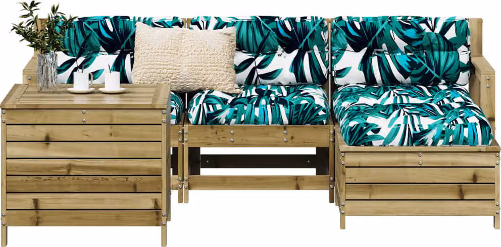 Maison Exclusive - Set da giardino da 5 pezzi in legno di pino trattato
