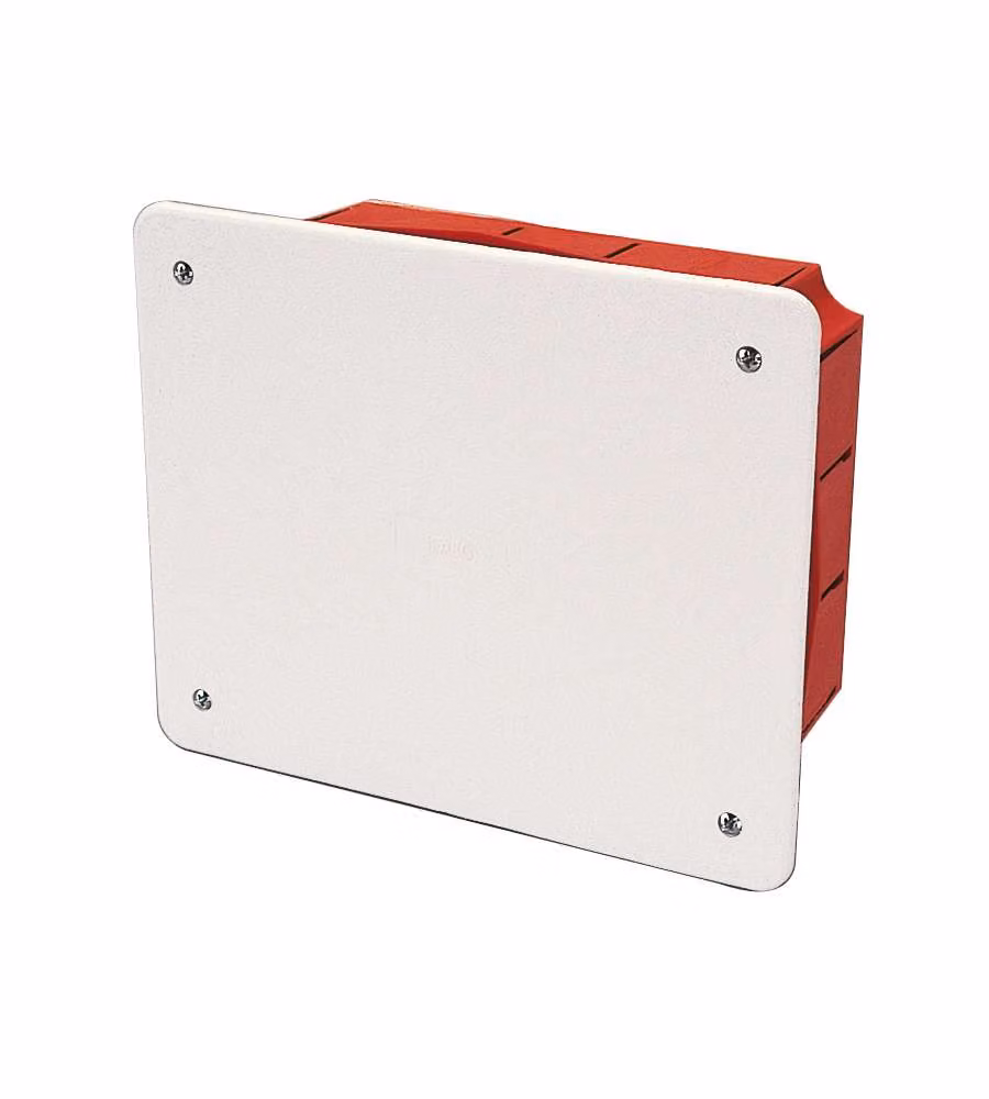 Scatola di derivazione da incasso con placca 161 x 130 x 70 mm