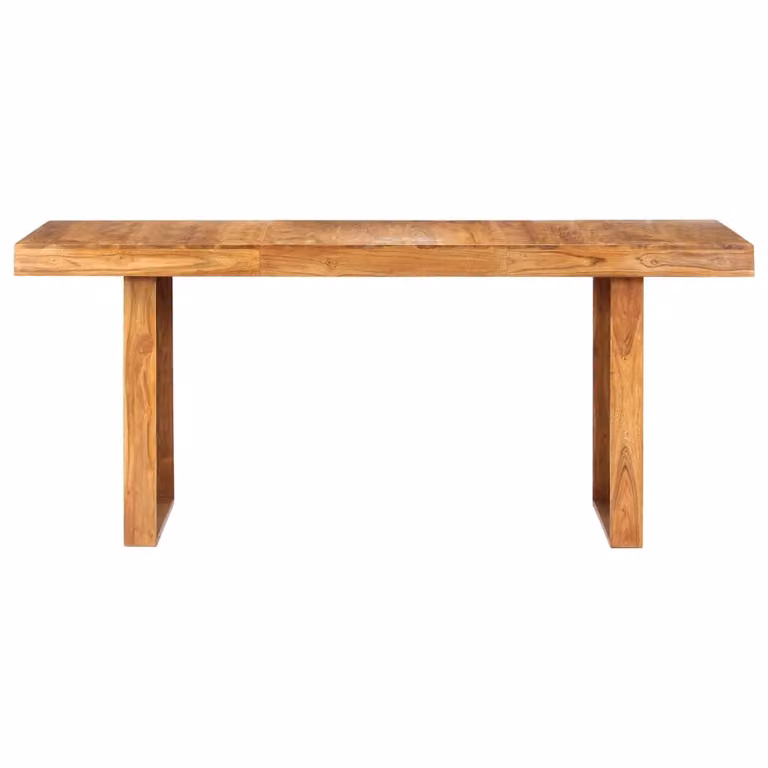 Tavolo da pranzo 180 x 90 x 75 cm in legno massiccio di acacia