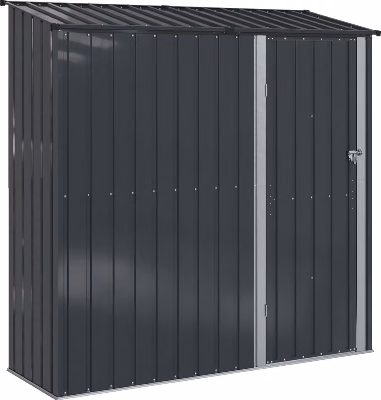 Casette da giardino Antracite 203,5 x 73 x 200 cm Metallo