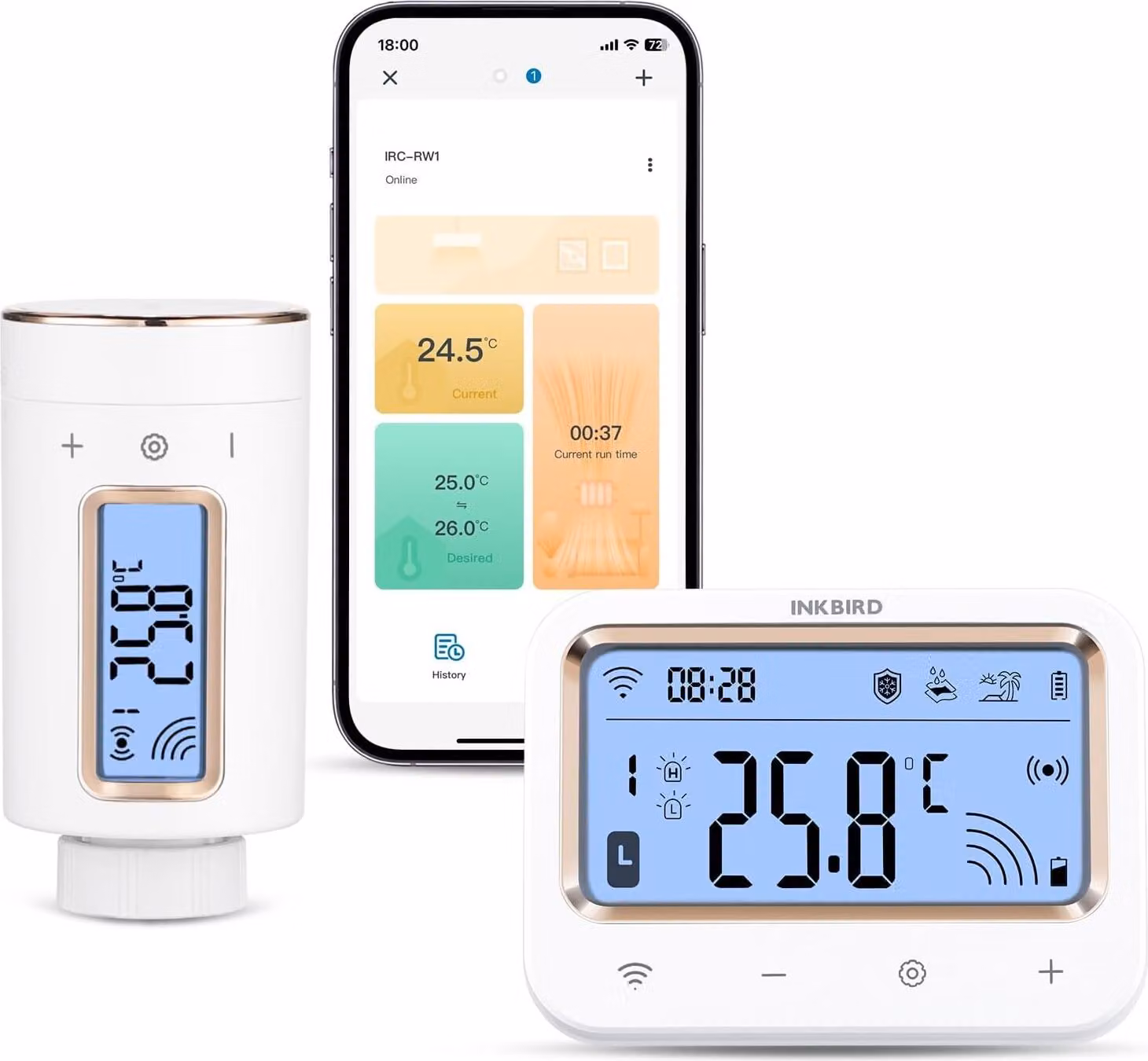 INKBIRD Smart IRC-RW1 Termostato WiFi 11 programmi temperatura allarme blocco bambini