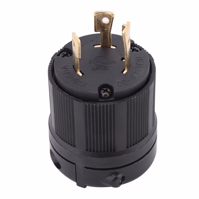 Connettore elettrico a spina NEMA L6-30P 30A 250V 3 fili con chiusura a torsione