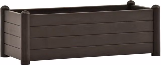 Fioriera rialzata per piante e fiori giardino PP moka 100 x 43 x 35 cm 02_0001226