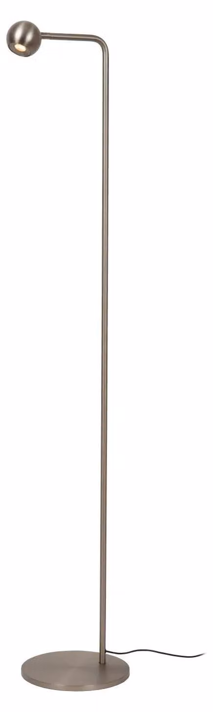 Lucide MONTANA - Lampada da terra - LED dimmerabile - 1x6,3W 2700K - Ferro grigio – Grigio ferro
