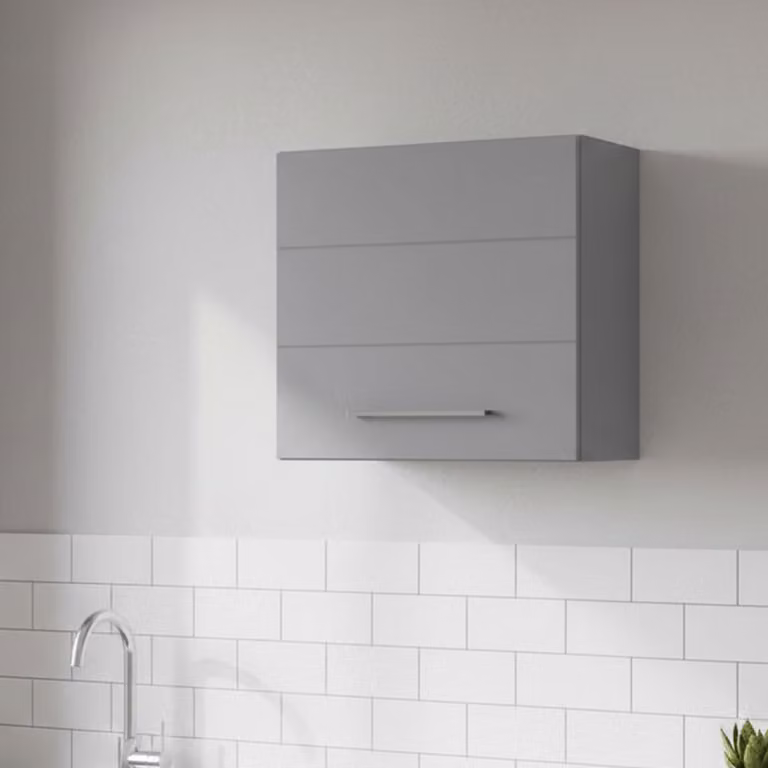 Dmora Dispensa da Cucina Moiola 60x30x57h cm Grigio, un Cassetto un Ripiano