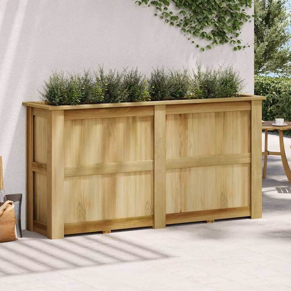 vidaXL Fioriera Rialzata 196x50x100 cm in Legno di Pino Impregnato