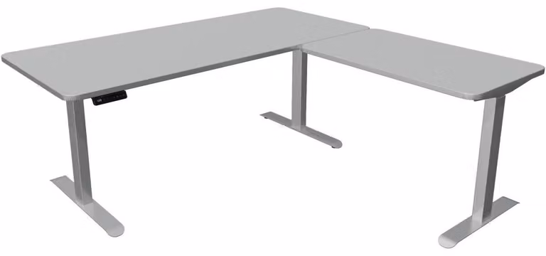 Kerkmann Move 3 Premium höhenverstellbarer Schreibtisch lichtgrau rechteckig