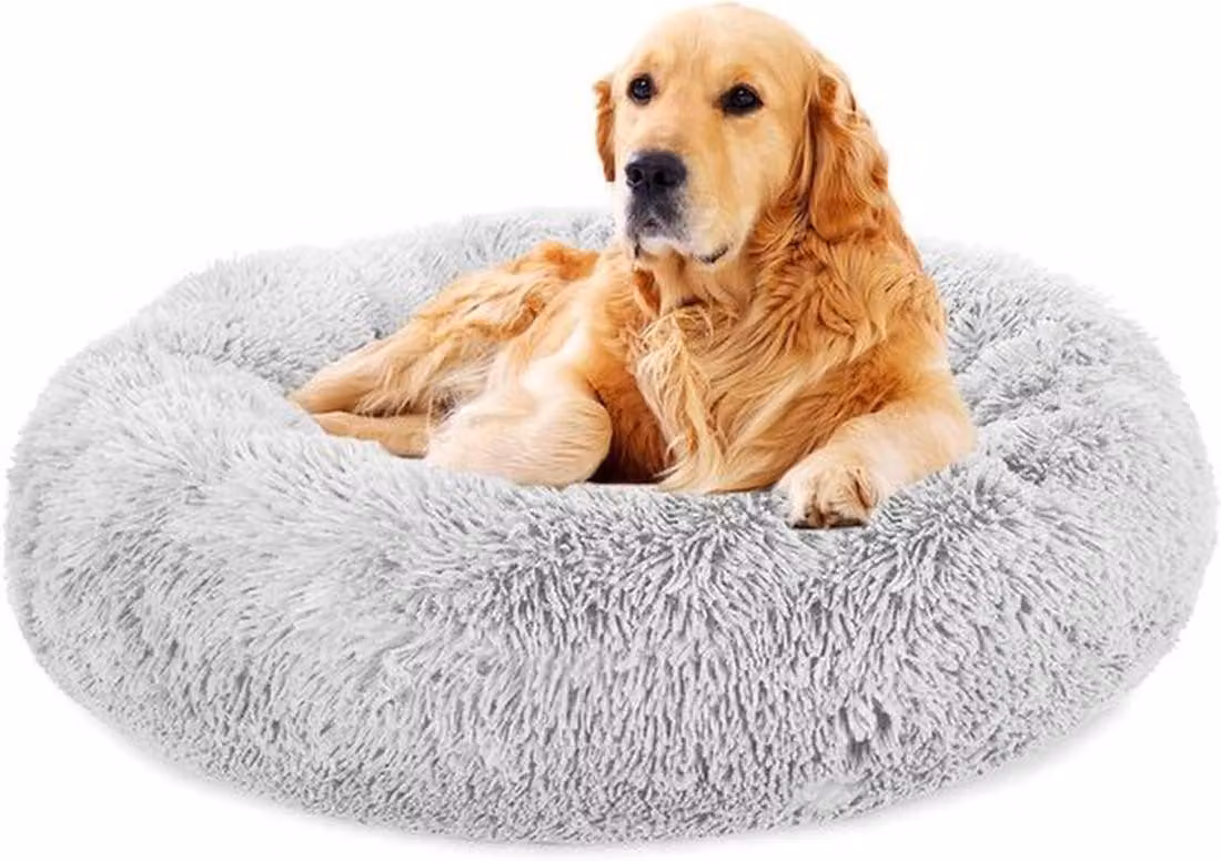 Azomor®: cuccia rotonda e morbida per cani e gatti di taglia media e grande, lavabile, soffice e confortevole
