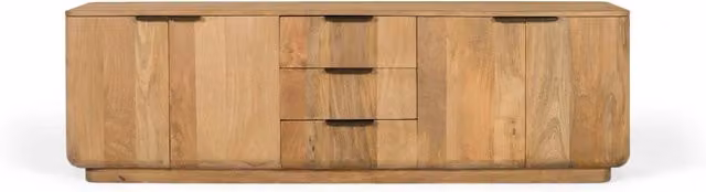 Credenza moderna Giner Y Colomer in legno di mango color marrone naturale con finitura opaca
