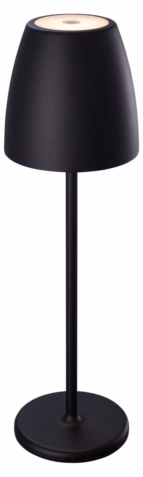 MEGATRON MEGA lampada da tavolo ricaricabile nera 350674