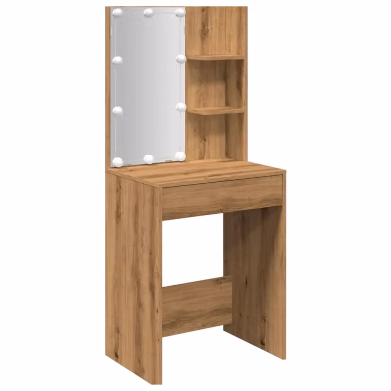 Toeletta con LED Rovere Artigianale 60x40x140 cm