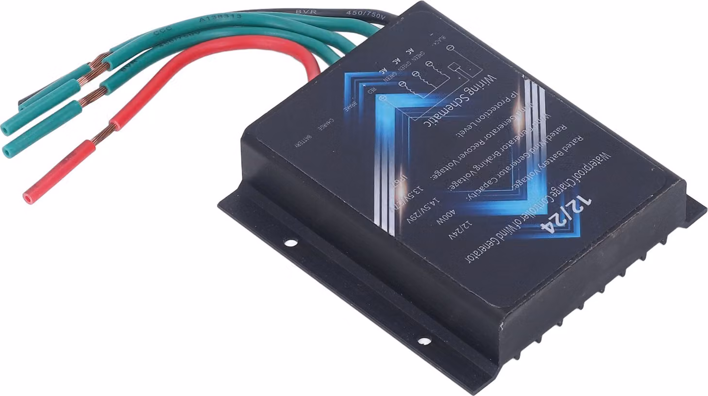 Controller per generatori eolici, in lega di alluminio, impermeabile, controller per turbine eoliche, 400 W, 12 V, 24 V