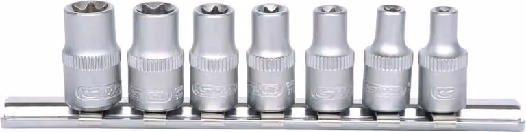 KS Tools Set di bussole TX-E da 1/4", 7 pezzi, E4-E11