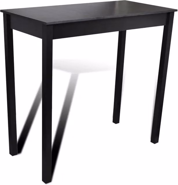 Set Tavolino da Bar con 2 Sgabelli Neri CFW8470203