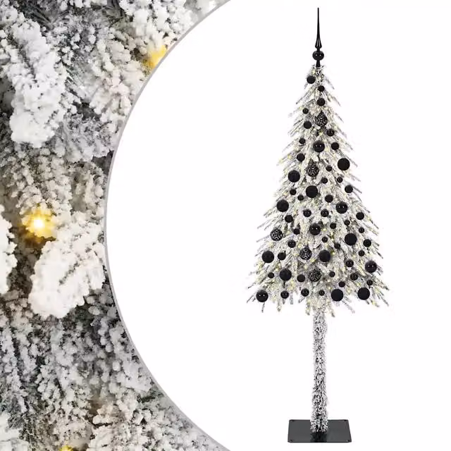 Albero di Natale con 300 LED-Luci decorative natalizie Bianco 180 cm PE e Acciaio 213985