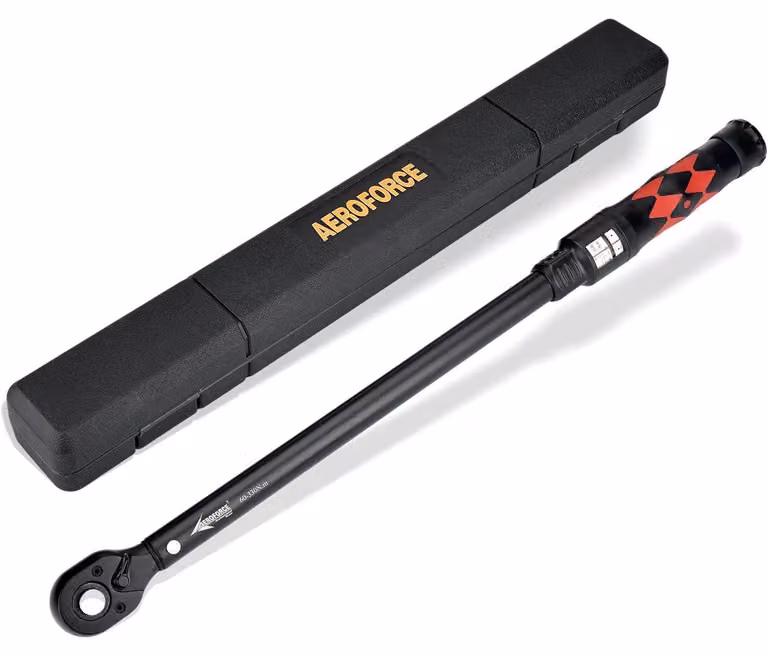 Chiave dinamometrica da 1/2" con coppia da 60-330 Nm, display a finestra e cricchetto a 72 denti