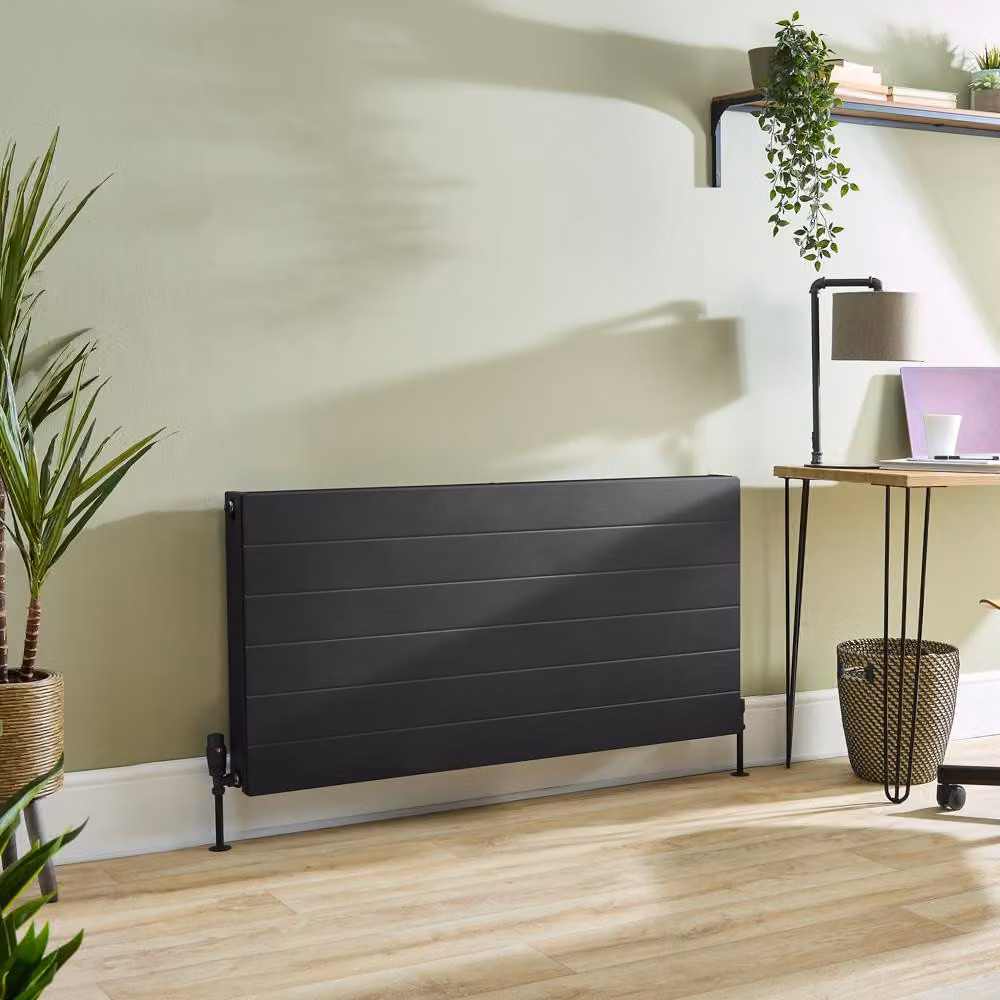 Radiatore Convettore Orizzontale Nero a Piastra - Tipo 22 - 600mm x 1200mm - Alora