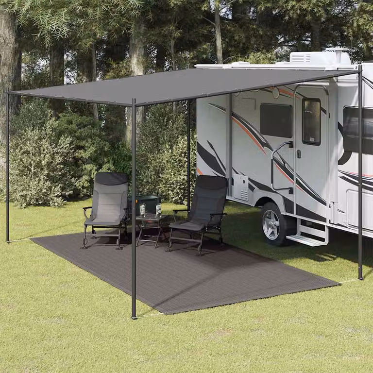 vidaXL Tappeto da tenda antracite L: 250 cm, P: 350 cm