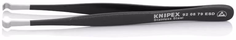 Pinzette di precisione Knipex lunghezza 120 mm ESD - 92 08 79 ESD