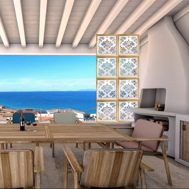 Moduli Decorativi Damasco Signorbit in Legno e PVC Bianco, L/P/H: 98 x 98 x 98 cm