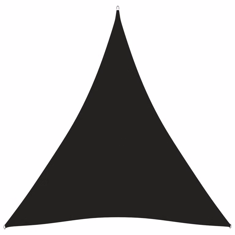 Parasole a Vela Oxford Triangolare 5x7x7 m Nero