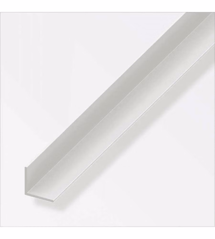 Alfer Aluminium Profilo Angolare Bianco 20x20x1 mm 1 m per Finiture