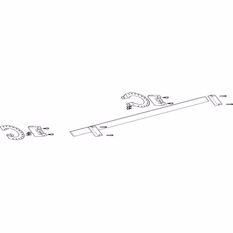 Modulo sbarra collettrice ABN 2FB/1RE N/PE con CU 30x5 mm, unipolare, inclinazione 27° rispetto al profilo MXSC21341