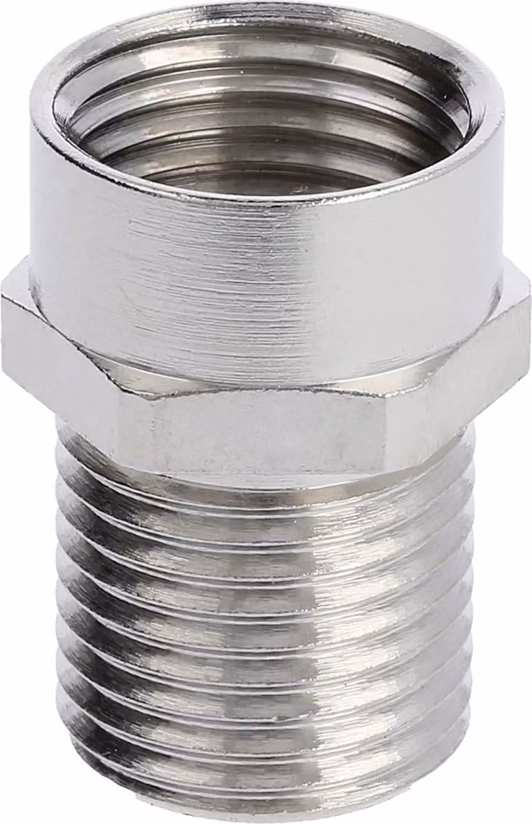 Raccordo intermedio LAPP PG/PG PG9x1,41 MSZ-09L lungo esagonale ottone (CuZn) nichelato filettatura di collegamento 15,0 mm - 1 pezzo