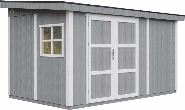 Casetta da giardino di 8,68 m² - H231x248x412 cm - Timbela M939-CAVERN STEEL