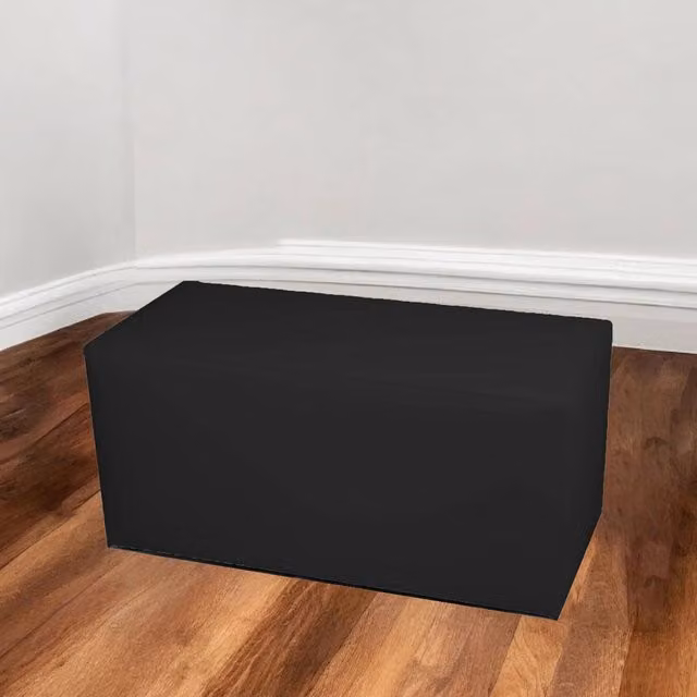 Pouf Bucuresti Talamo Italia, Poltrona sacco e poggiapiedi multiuso, Nero, L: 90 cm, P: 40 cm, H: 42 cm – 1