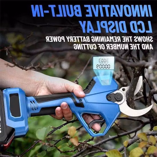 Forbici elettriche per potatura - 40 mm - 21V - Adatte per bonsai e potatura di rami