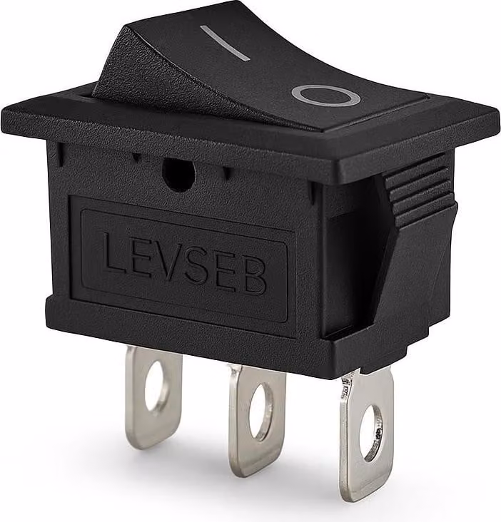 Interruttore a bilanciere 19x13 mm, 3 poli 6 A 250 V CA On/On, commutatore, interruttore per apparecchiature