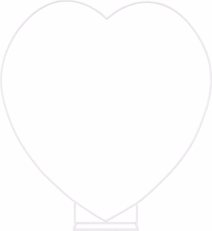 Arco Nuziale Bianco 195 x 35 x 211 cm Acciaio