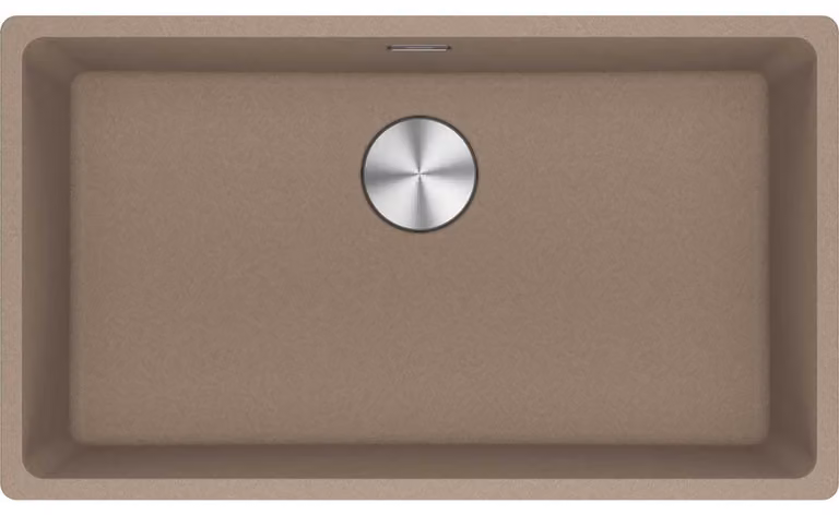 Franke Maris lavello sottotop Fragranite vasca MRG 110-72 Cashmere funzionamento manuale da 80 cm 125.0683.188