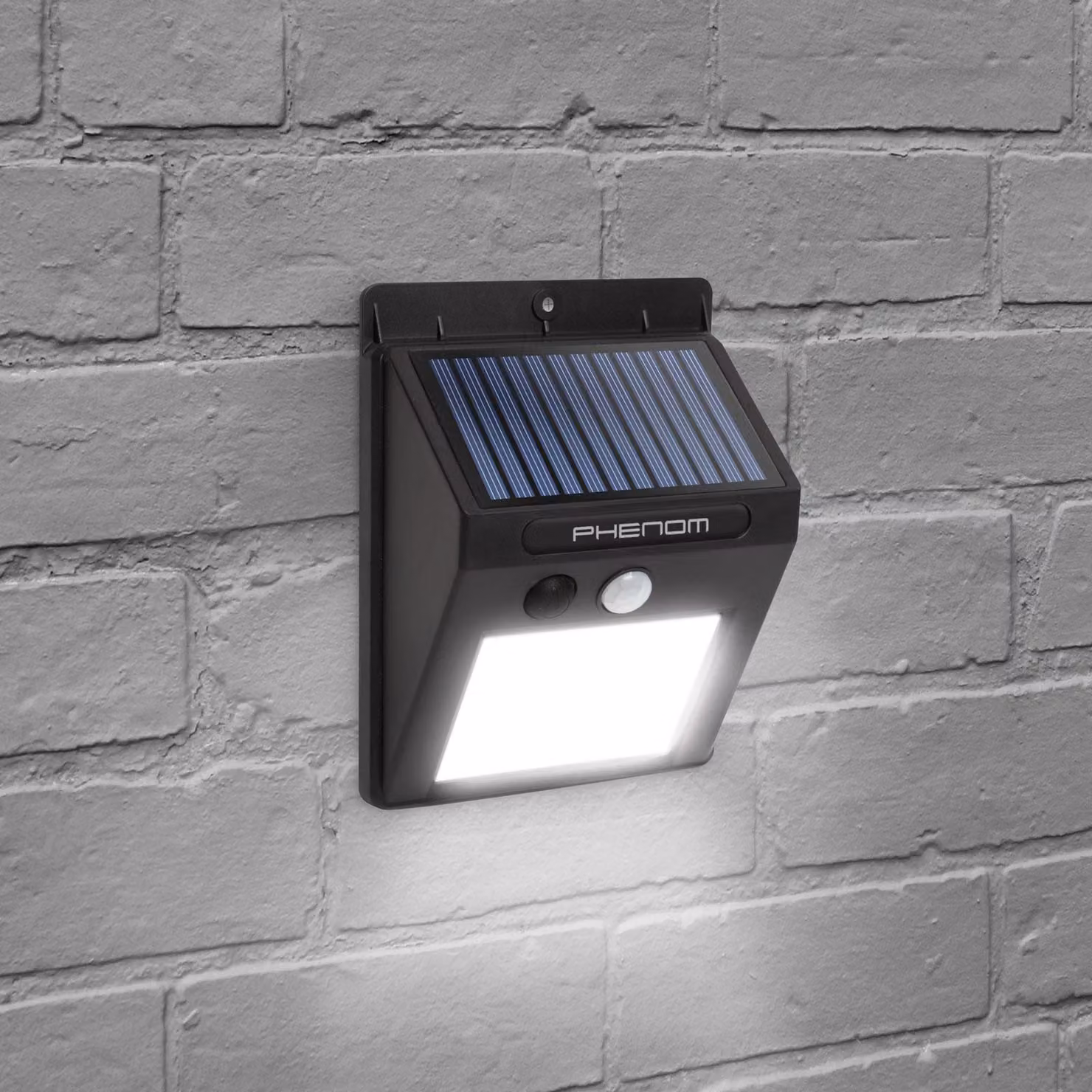 GLOBIZ Lampada solare con sensore di movimento da parete - LED COB - Per interni ed esterni (gl-55288B)