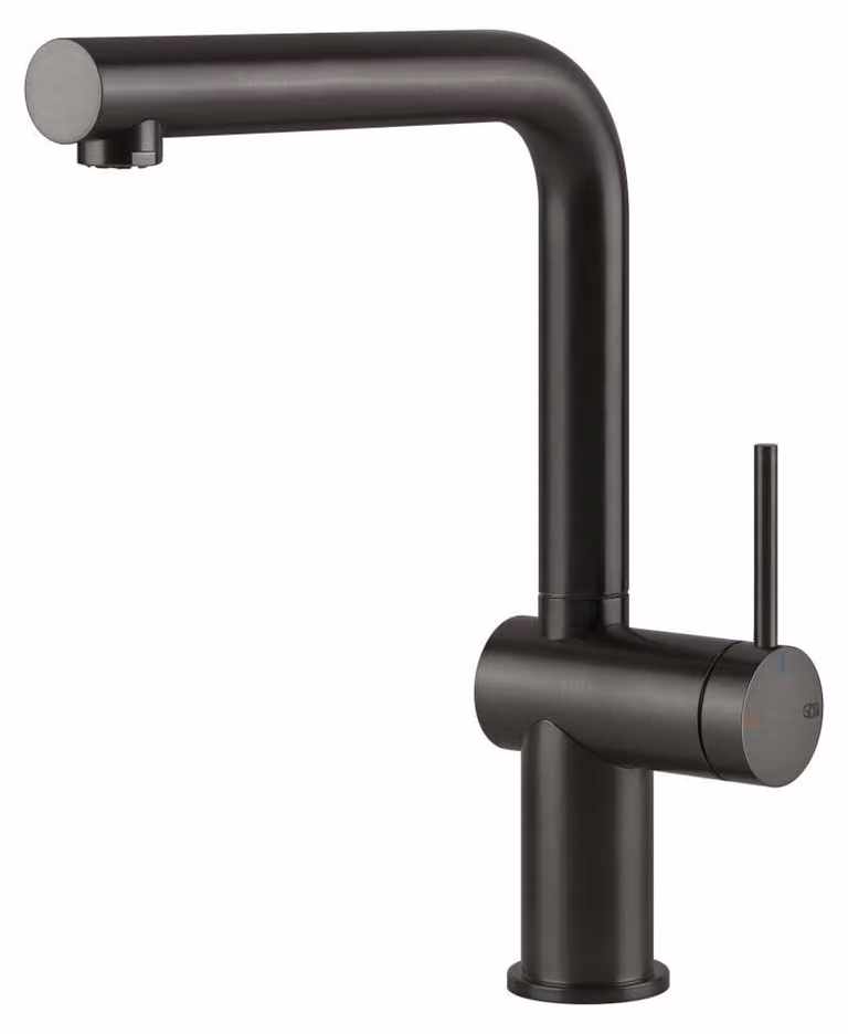 GESSI INEDITO 60431#707 Miscelatore lavello con canna girevole Metallo Nero Spazzolato PVD