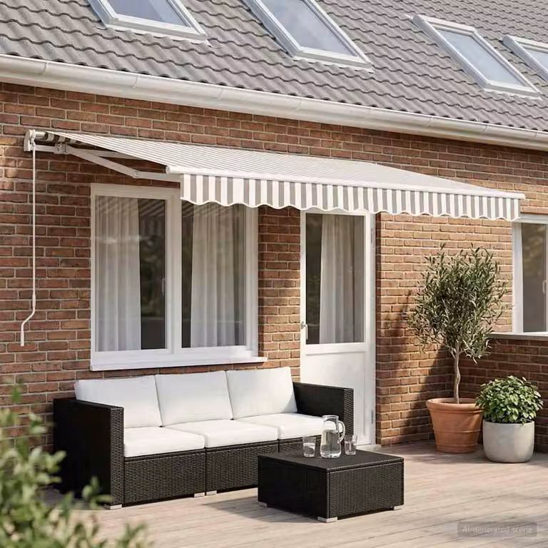 Telo di ricambio per tenda da sole vidaXL in poliestere multicolore L: 5 m, P: 3,5 m