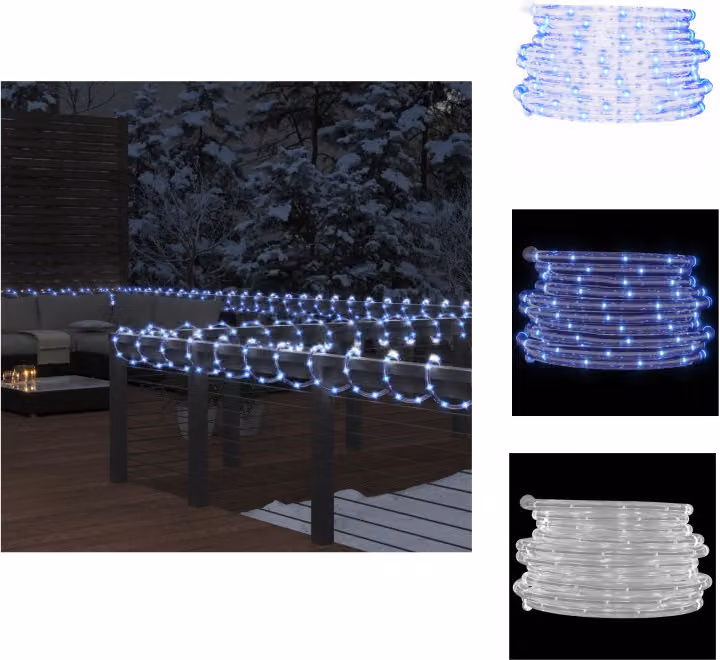 vidaXL corda luminosa 480 LED bianco freddo 20 m PVC - Illuminazione natalizia