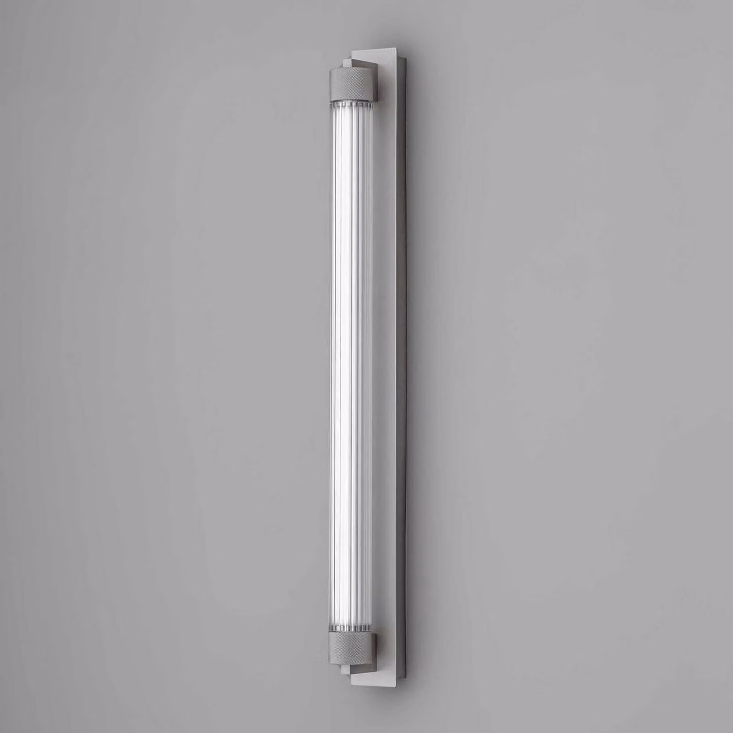 OLEV Applique da parete Charmer, Alluminio / Grigio / Zincato, Bagno, Metallo, Applique