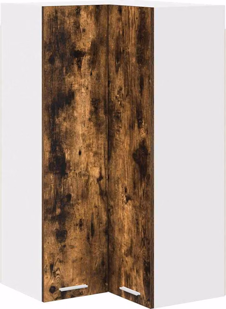 Armadio pensile Rovere Affumicato e Bianco 57 x 57 x 100 cm
